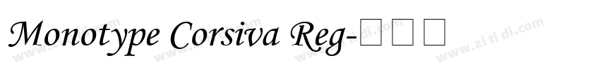 Monotype Corsiva Reg字体转换